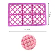 Plastic Polymer Clay Stamp Tools Pottery Embossing Mold Flowers Diamond Printing