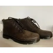 Dr. Marten Air Wair Bonny Boot Crazy Horse Distressed Dark Brn Sz 12M
