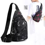 CAMOUFLAGE MEN'S CHEST BAG INS KOREAN OUTDOOR MESSENGER BAG