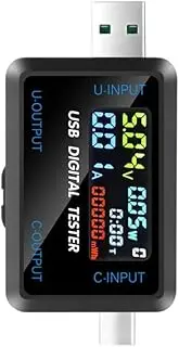 USB Type-C Tester DC Digital Voltmeter Amperimetro Current Voltage Amp Ammeter Detector Power Bank Charger Indicator