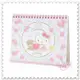 ♥小花花日本精品♥ Hello Kitty 愛心 玫瑰 坐姿 小熊 粉色 2018年桌曆 日本製 62022804