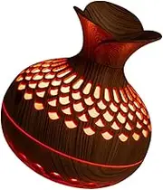 MOBUTOFU Humidifier Aromatherapy Diffuser Retro Hollowed Design for Bedroom Home Use Quiet Operation Lightweight for Moisturizing Air Preventing Dry Skin