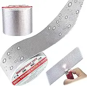 Butyl Tape, 2inch x 16ft Waterproof Butyl Sealant Tape, Self-Adhesive Aluminum Foil Tape, Flex Seal Tape for RV Repair, Window, Boat and Pipe Sealing