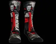 NEW 2022 Dracula Vampire Halloween Socks Horror Scary Creepy Clothing SZ LRG