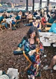 Fridge / Tool Box Magnet Janis Joplin Enjoying Herself at Woodstock 1969