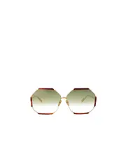 Geometric Frame Sunglasses 66 White