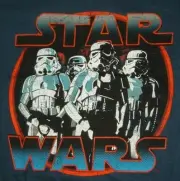Classic Star Wars StormTroopers Group Quadtroople T-Shirt Size LARGE NEW UNWORN