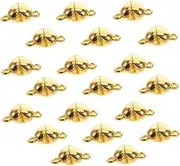 WRITWAA 20pcs Heart Shaped Magnet Buckle Pendant Blue Charms for Bracelets Hand Chain Bracelet Heart-Shaped Heart Magnet Buckle Pendant Ornament Bracelet Men's Rings Zinc Alloy Golden