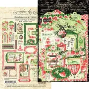 GRAPHIC 45 ~ SUNSHINE ON MY MIND ~ Chipboard Tags and Frames
