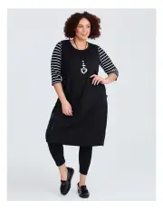 [Taking Shape] Ponte Off Duty Odette Dress Black