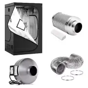 Grow Tent 6 Inch Inline Duct Ventilation Fan Air Carbon Filter 16 Feet Ducting