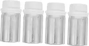 ELAYARD 4pcs Bottles Empty Sample Containers with Leak Seal for Laboratory Liquid Storage Versatile Applications for Chemical and Industrial Use