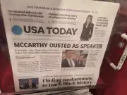 The USA Today Wednesday October 4 2023 MCCARTHY OUSTED AS SPEAKER
