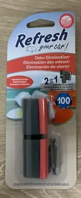 Refresh Your Car -Order Elimination 2In1Vent Clip&PumpSpray-Hawaiian Sunrise