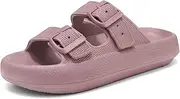 [Haifago] Cloud Slides for Women and Men Cushion Recovery Pillow Sandals, Memory Foam House Shower Slippers for Woman, Non-Slip Comfort Quick Drying