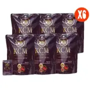 6X KCM Coffee Instant Mix Cordyceps Extract Ganoderma No Sugar[15gX20 Sachets]