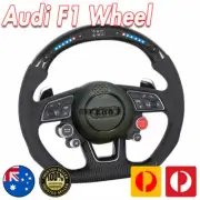 Carbon Fiber LED Shift Light steering wheel For Audi RS S A8 A7 A6 A5 A4 A3 A2