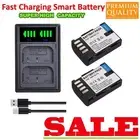 BLF19 Batteries & Led Dual Charger Set for Panasonic DMW-BLF19 GH9 GH5s GH4 GH3