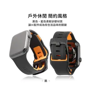 UAG Apple Watch 38 40 42 44 mm 時尚 尼龍 矽膠 簡約 錶帶 手錶錶帶