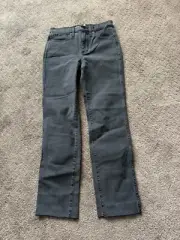 Madewell Women’s Stovepipe W/magic Pockets Black wash Jeans Size 26 $128