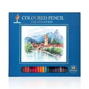 36 Color Pencils Drawing Kit sketching Oil Base Professional Coloured Colour Set