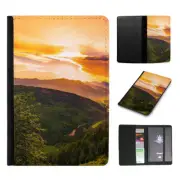 PASSPORT ITINERARY ORGANIZER|SCENIC MOUNTAIN LANSCAPE SUNSET