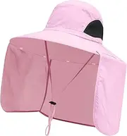 [Dickly] Wide Brim Bucket Hat Casual Comfortable Sun Protection Hat for Camping Vocation