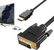 HD Video Adapter Cable | 59 Inch Bi-Directional Transmission Cord | 1080P, Plug and Play Adapter Wire for Television, Monitor