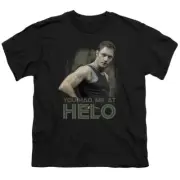 Battlestar Galactica 2004 Had Me At Helo Kids Youth T Shirt Licensed Tee Black