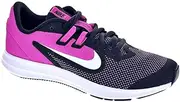[Nike] Unisex Kids Downshifter 9 (gs) Running Shoe, Black/White/Active Fuchsia