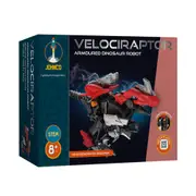 Johnco Velociraptor Armoured Dinosaur Robot Childrens STEM Building Toy Kit 8y+