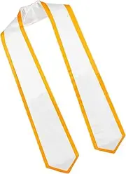 [Generic] Graduation Shawl Stole | Fashionale Plain Graduate Honor Stole Student Graduation Stole | 72-Inch Long Unisex Plain Graduation Stole Adult Plain Stole for Women Men