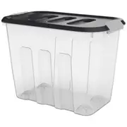 J.Burrows 22L Modular Storage Container Clear/Grey