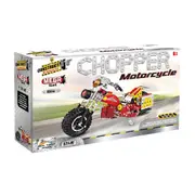 450pc Construct IT Mega Set DIY Chopper Motorcycle Toy w/ Tools Kit Kids 8y+