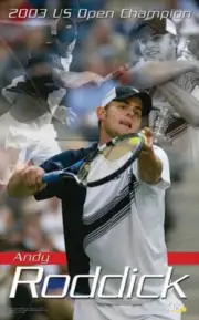 ANDY RODDICK American Tennis Superstar US Open Champion 22x34 Wall POSTER