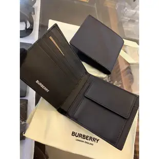 Limit精品✔️Burberry 經典黑藍菱格紋、經典卡其格紋設計 男生 短夾 無盒