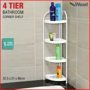 Shower Corner Shelf White Caddy Bathroom Shelves Organiser Bath Storage Rack 4