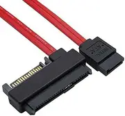 NFHK SFF-8482 SAS 29 Pin to 7 Pin SATA Hard Disk Drive Raid Cable with 15 Pin SATA Power Port