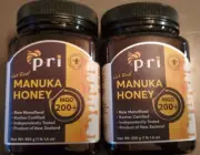 2 JARS Pacific Resources NZ Manuka Honey 100% RAW Bio Active 20+ 1.1 lbs Jar NEW