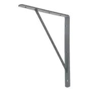 10 Pack 8x10 inch Gray Metal Wall Mount Shelf Closets Garage Storage L Bracket