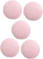 Yardwe Stylish Pink Tennis Balls Pcs Training Balls for Boys and Girls for Tennis Practice Youth Starter
