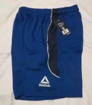 Reebok Two-toned 8" BLUE Side Stripe Classic Fit Performance Shorts 102260