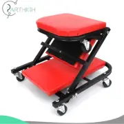 Z Creeper Seat Rolling Chair Auto Mechanics Shop Garage Work Stool Foldable