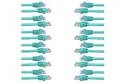 12x Cruxtec 0.3m CAT6 RJ45 Network Lead Cable LAN Ethernet CAT 6 Router Cord GRN