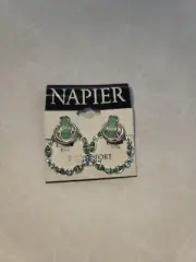 Napier Signed Clip On Earrings