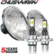 For Jeep Wrangler JK TJ LJ 97-18 7'' Round LED Headlight Hi-Lo (for: Jeep)
