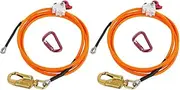Binxind 2X Steel Wire Core Flip Line Kit Adjustable Climbing Positioning Rope for Arborists Climbers Tree Climbers Outdoors