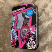 Monster High Digital Watch NOS Reusable Tin Box Draculaura Ghoulia Frankie