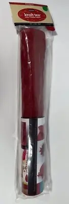 Kraft-tex Roll Designer Marsala Paper Fabric Deep Red 18.5" X 25.5"