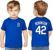 Outerstuff Jackie Robinson Brooklyn Dodgers #42 Infant/Baby Size Player Name & Number T-Shirt